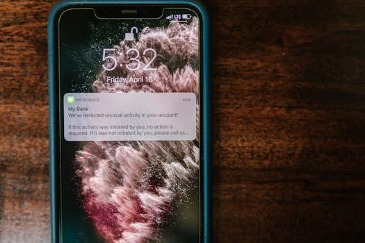 Smartphone notification alert