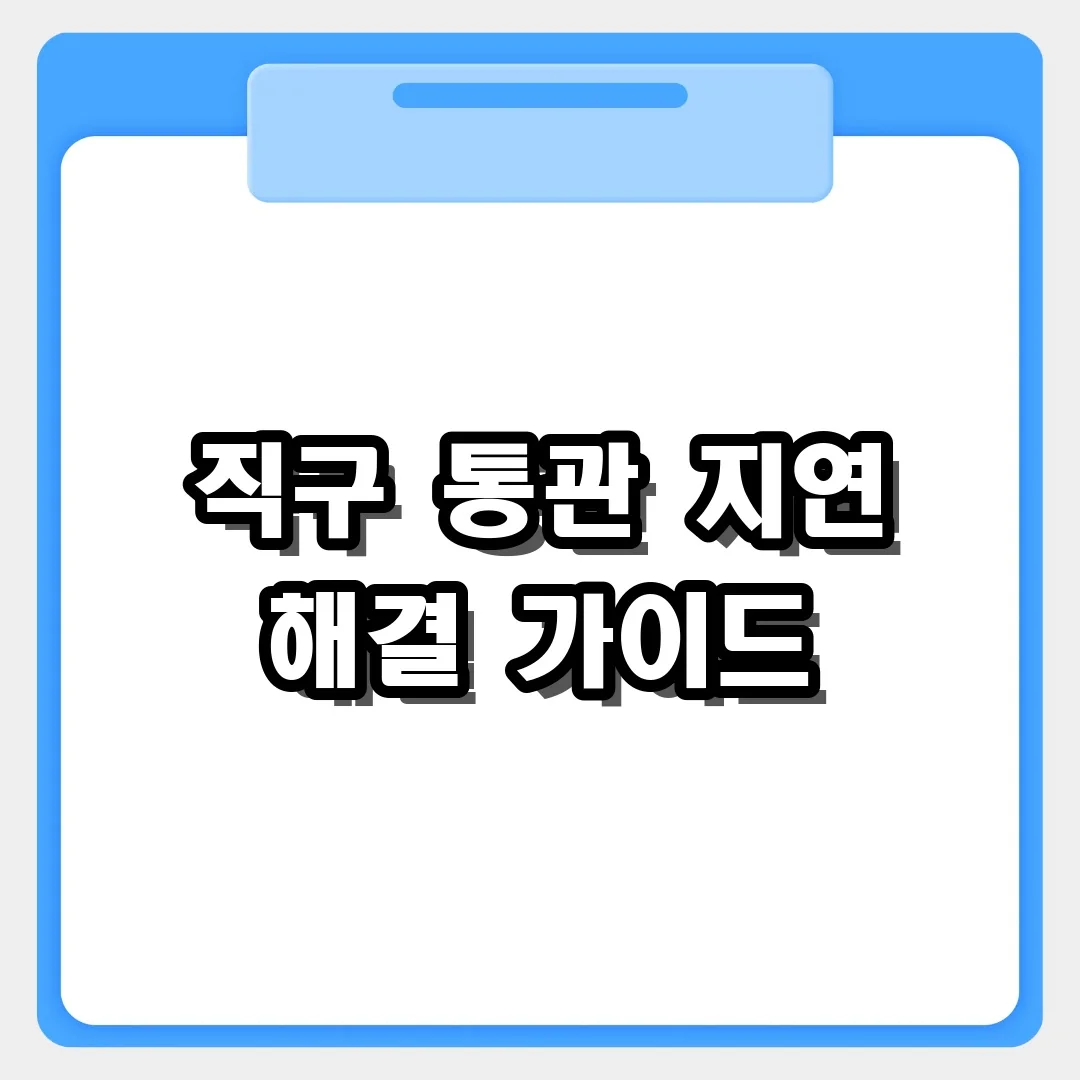 직구 통관 지연 해결법! 개인통관고유부호 조회 및 수정 가이드