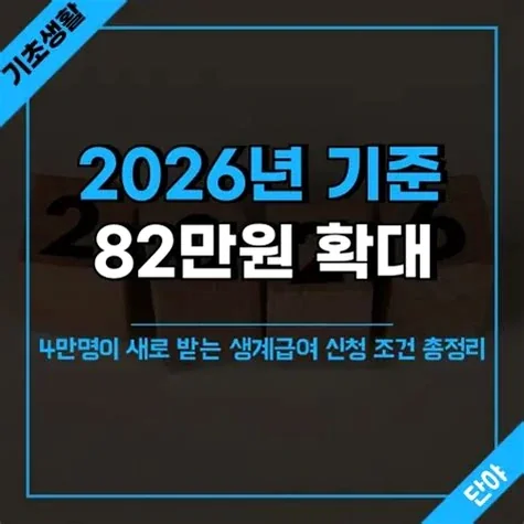 2026년 생계급여